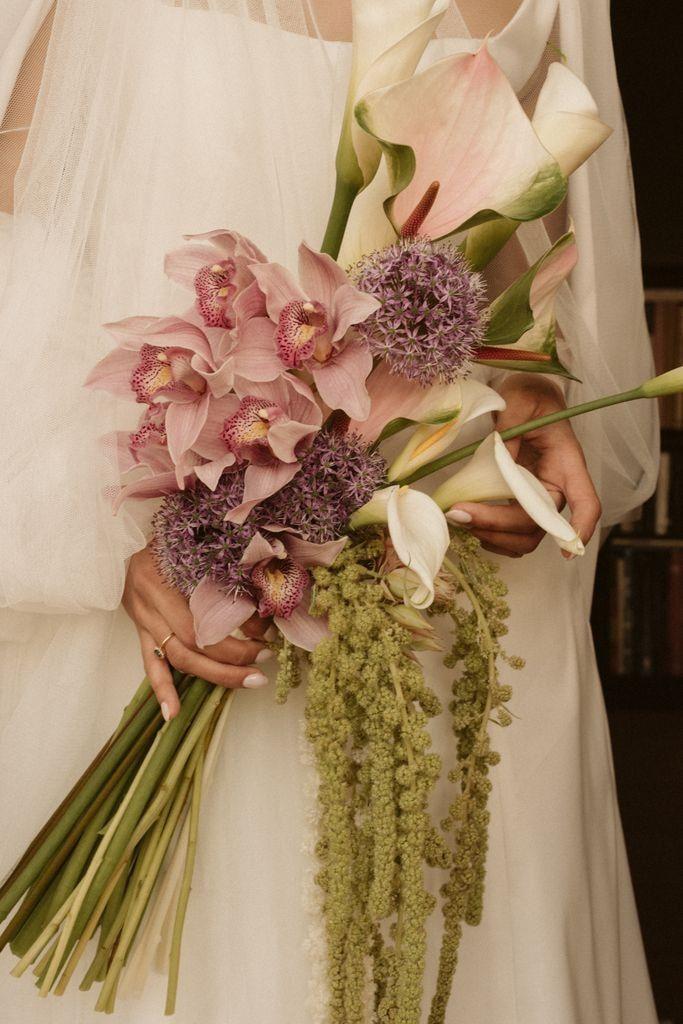 Verdant & Vine workshop space where corporate flower arrangements are designed and prepared for business delivery